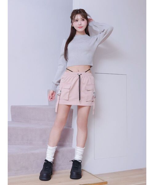 EATME（イートミー）の「ロゴニットプルオーバー（ニット/セーター・レディース・アイボリー/ライトグレー/ピンク・FREE）」の13枚目の写真