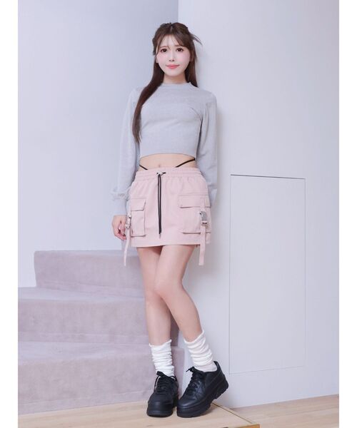 EATME（イートミー）の「ロゴニットプルオーバー（ニット/セーター・レディース・アイボリー/ライトグレー/ピンク・FREE）」の14枚目の写真