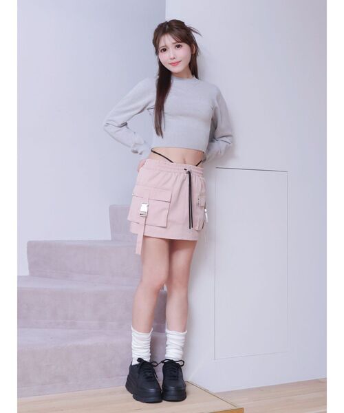 EATME（イートミー）の「ロゴニットプルオーバー（ニット/セーター・レディース・アイボリー/ライトグレー/ピンク・FREE）」の15枚目の写真