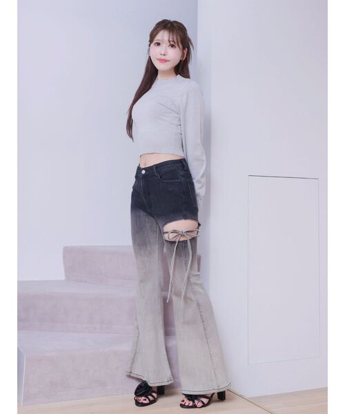 EATME（イートミー）の「ロゴニットプルオーバー（ニット/セーター・レディース・アイボリー/ライトグレー/ピンク・FREE）」の16枚目の写真