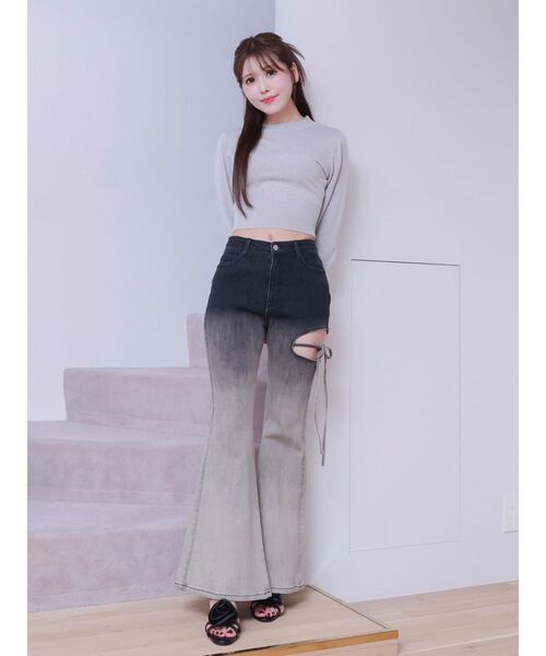 EATME（イートミー）の「ロゴニットプルオーバー（ニット/セーター・レディース・アイボリー/ライトグレー/ピンク・FREE）」の19枚目の写真