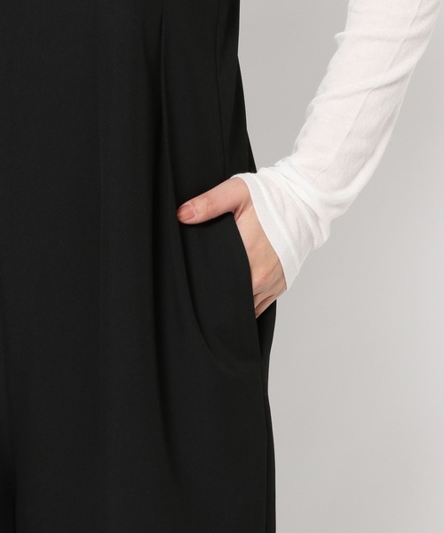 LEPSIM（レプシィム）の「TRワイドサロペット　284135（サロペット/オーバーオール・レディース・ブラック/グレー・FREE）」の7枚目の写真