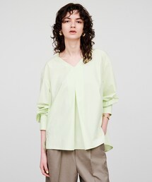 cloenc / クロエンス 【手洗い可】スキッパーシャツブラウス 手洗い可】スキッパーシャツブラウス（シャツ・ブラウス