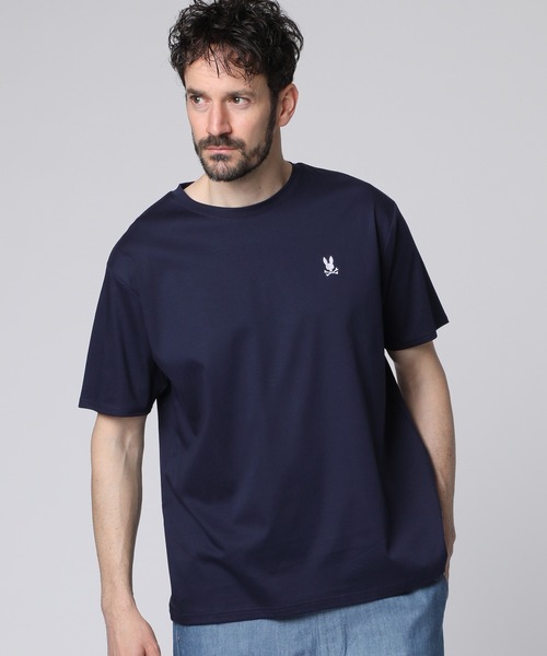 Psycho Bunny（サイコバニー）の「[WEB限定]シルケットスムース クルーネック Tシャツ（Tシャツ/カットソー・メンズ・ホワイト/グレー/カーキブラウン/ブラック/ネイビー・X-LARGE/LARGE/MEDIUM/SMALL）」の5枚目の写真