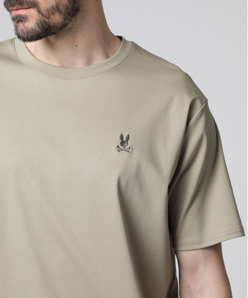 Psycho Bunny（サイコバニー）の「[WEB限定]シルケットスムース クルーネック Tシャツ（Tシャツ/カットソー・メンズ・ホワイト/グレー/カーキブラウン/ブラック/ネイビー・X-LARGE/LARGE/MEDIUM/SMALL）」の22枚目の写真