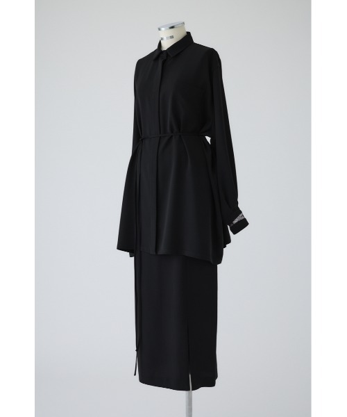 RIM.ARK(リムアーク)の「Smart chic set up スマートシックセットアップ(ワンピース・レディース・ライトグレー/ブラック/グレー・38/36)」の4枚目の写真