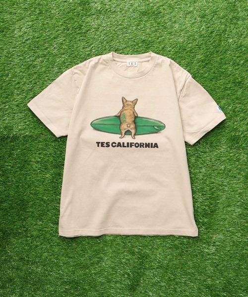 TES エンドレスサマー　プルート　Tシャツ 白　Sサイズ　パイル地 エンドレスサマー The Endless Summer TES Tシャツ カットソー