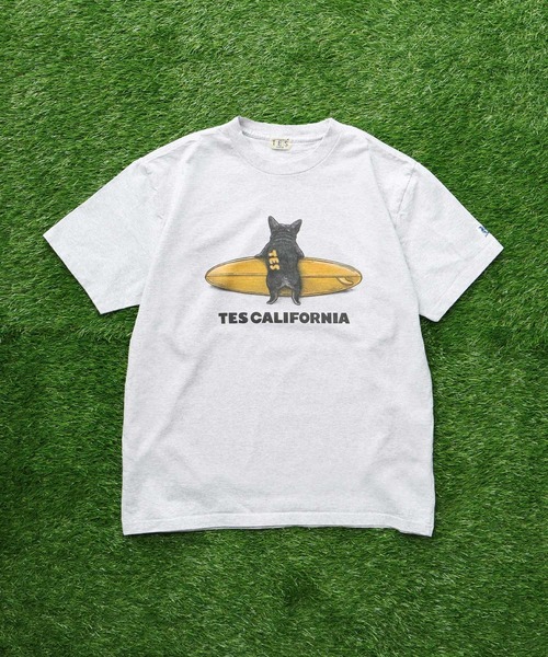 TES エンドレスサマー　プルート　Tシャツ 白　Sサイズ　パイル地 The Endless Summer エンドレスサマー TES VINTAGE SKATE BUHI T