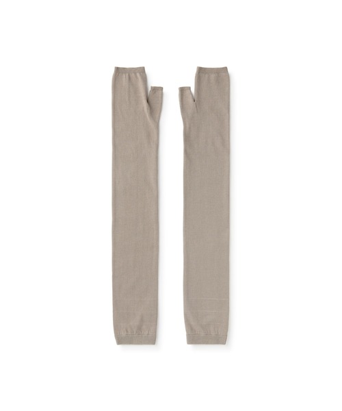 無印良品(ムジルシリョウヒン)の「UVカット 強撚コットン アームカバー(ロング)(アームカバー・レディース・ブラック/グレー/ブラウン系・FREE)」の3枚目の写真