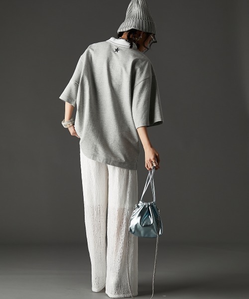 GEVS.(ジェイヴィス)の「ストレッチレースワイドパンツ<大きいサイズ有>GEVS.(その他パンツ・レディース・ブラック/オフホワイト・5L/4L/3L/LL/L/M)」の13枚目の写真