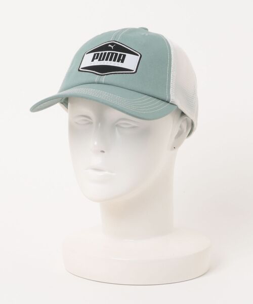 PUMA(プーマ)の「PUMA ウェア プーマウェア U RACING CLASSICS TRUCKER CAP キャップ 025976 02GREEN MOON(キャップ・メンズ・グリーン・FREE)」の1枚目の写真