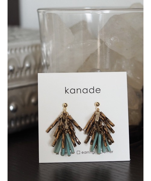 tone(トーン)の「【kanade】タッセルピアス(MA)(ピアス(両耳用)・レディース・ブラウン・FREE)」の5枚目の写真