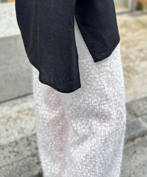 LOVELESS(ラブレス)の「フェザースパンコールパンツ(その他パンツ・レディース・ブラック/オフホワイト・34/36)」の4枚目の写真