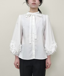 Virca（ヴィルカ）の「2WAYフリル袖ブラウス（Tシャツ/カットソー）」