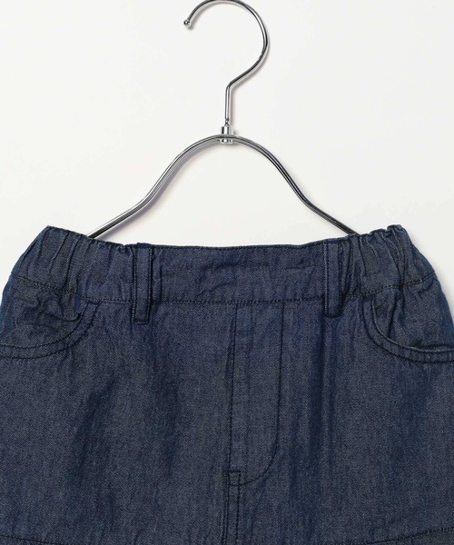 FOUND GOOD（ファウンドグッド）の「G/デニムプリーツSK（スカート・キッズ・ブルー系5/ネイビー・120cm/150cm/130cm/140cm）」の11枚目の写真