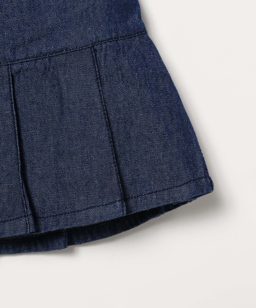 FOUND GOOD（ファウンドグッド）の「G/デニムプリーツSK（スカート・キッズ・ブルー系5/ネイビー・120cm/150cm/130cm/140cm）」の13枚目の写真