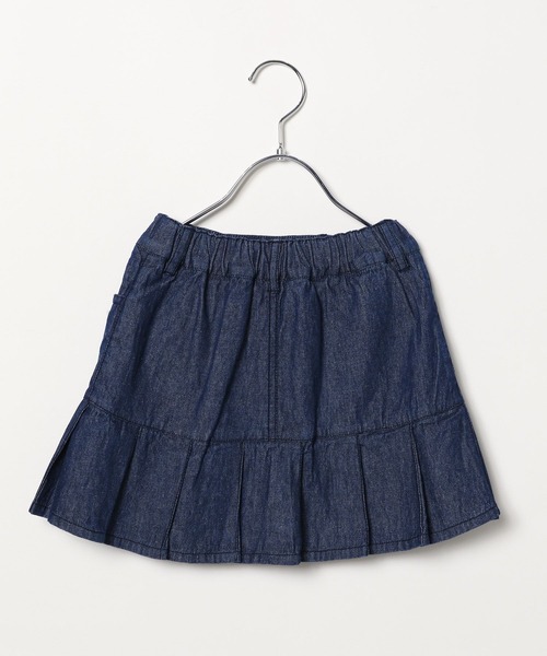 FOUND GOOD（ファウンドグッド）の「G/デニムプリーツSK（スカート・キッズ・ブルー系5/ネイビー・120cm/150cm/130cm/140cm）」の15枚目の写真