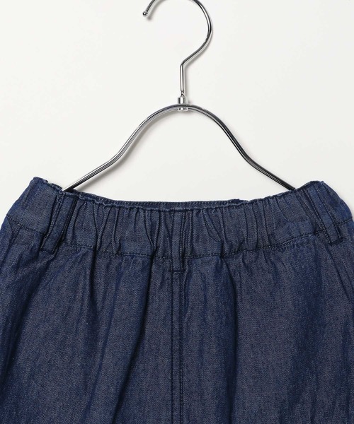 FOUND GOOD（ファウンドグッド）の「G/デニムプリーツSK（スカート・キッズ・ブルー系5/ネイビー・120cm/150cm/130cm/140cm）」の16枚目の写真