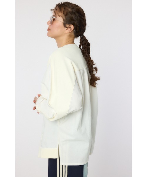 RODEO CROWNS WIDE BOWL（ロデオクラウンズワイドボウル）の「ピグメントバック切替トップス（その他トップス・レディース・クリアレッド/アイボリー/ブラック/サックスブルー・FREE）」の10枚目の写真