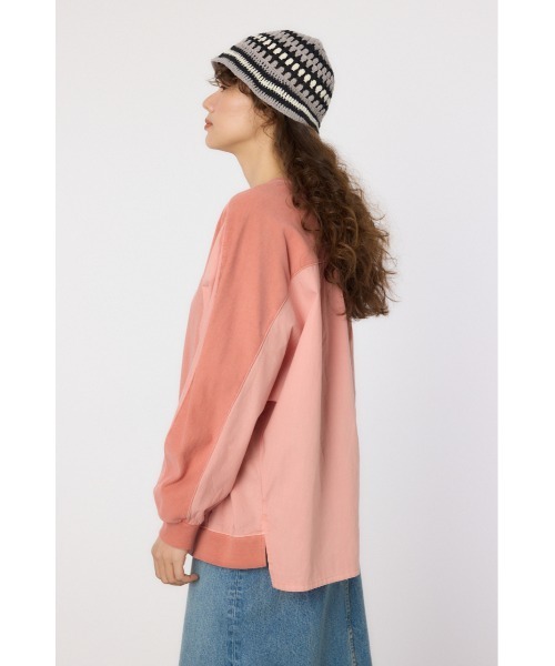 RODEO CROWNS WIDE BOWL（ロデオクラウンズワイドボウル）の「ピグメントバック切替トップス（その他トップス・レディース・クリアレッド/アイボリー/ブラック/サックスブルー・FREE）」の15枚目の写真