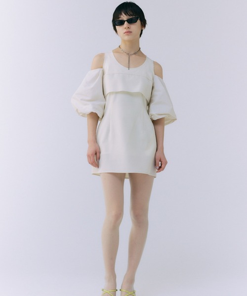 ブラウス シャツ VOLUME SLEEVE LONG TOP/ボリュームスリーブロングトップ レディース セール】VOLUME SLEEVE LONG TOP/ボリュームスリーブロング