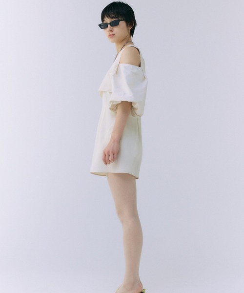 ブラウス シャツ VOLUME SLEEVE LONG TOP/ボリュームスリーブロングトップ レディース セール】VOLUME SLEEVE LONG TOP/ボリュームスリーブロング