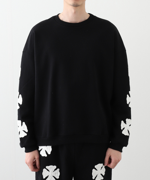 DISCOVERED/ ディスカバード IRON CROSS CROCHET SWEAT（Tシャツ