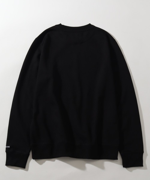 Calvin Klein Jeans（カルヴァンクラインジーンズ）の「【Calvin Klein JEANS/カルバンクライン ジーンズ】 ワンポイント ロゴ刺繍 クルーネック スウェット トレーナー（スウェット・メンズ・ホワイト/ブラック・XL/L/S/M）」の11枚目の写真