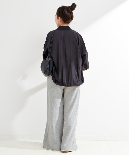 B.C STOCK（ベーセーストック）の「《追加3》ウォッシャブル / 裏毛センターシームスウェットパンツ（スウェットパンツ・レディース・チャコールグレー/ブラック系その他・FREE）」の5枚目の写真