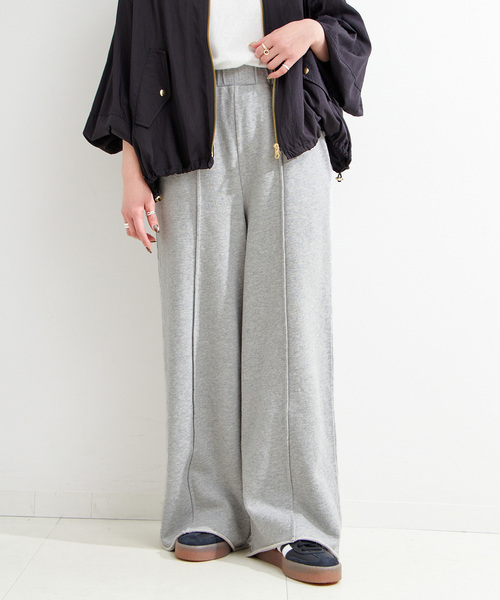 B.C STOCK（ベーセーストック）の「《追加3》ウォッシャブル / 裏毛センターシームスウェットパンツ（スウェットパンツ・レディース・チャコールグレー/ブラック系その他・FREE）」の15枚目の写真