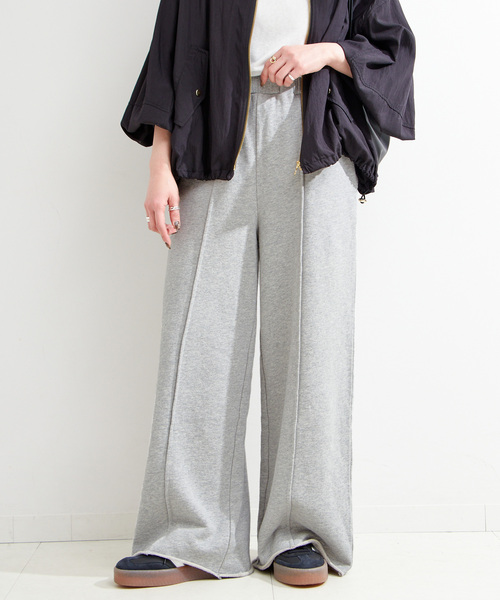 B.C STOCK（ベーセーストック）の「《追加3》ウォッシャブル / 裏毛センターシームスウェットパンツ（スウェットパンツ・レディース・チャコールグレー/ブラック系その他・FREE）」の16枚目の写真