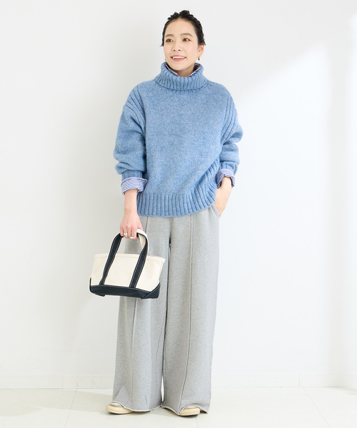 B.C STOCK（ベーセーストック）の「《追加3》ウォッシャブル / 裏毛センターシームスウェットパンツ（スウェットパンツ・レディース・チャコールグレー/ブラック系その他・FREE）」の20枚目の写真