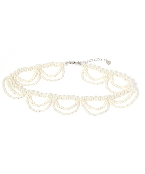 ビーズレース襟ネックレス（ネックレス）｜niko and（ニコアンド