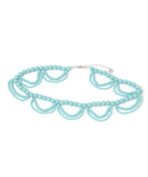 niko and...(ニコアンド)の「ビーズレース襟ネックレス(ネックレス・レディース・グレー/オレンジ/ブルー/ベージュ/ホワイト/レッド・0)」の11枚目の写真