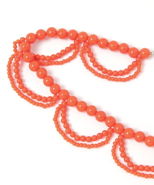 niko and...(ニコアンド)の「ビーズレース襟ネックレス(ネックレス・レディース・グレー/オレンジ/ブルー/ベージュ/ホワイト/レッド・0)」の13枚目の写真