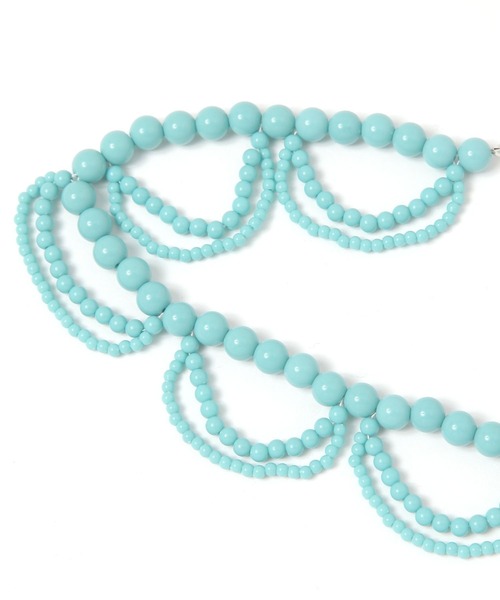 niko and...(ニコアンド)の「ビーズレース襟ネックレス(ネックレス・レディース・グレー/オレンジ/ブルー/ベージュ/ホワイト/レッド・0)」の14枚目の写真