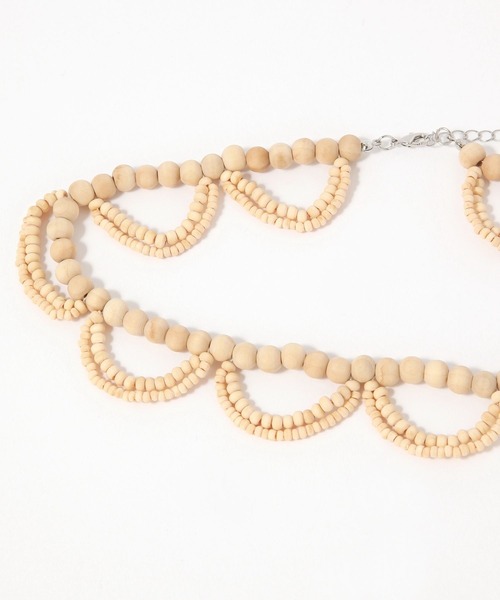 niko and...(ニコアンド)の「ビーズレース襟ネックレス(ネックレス・レディース・グレー/オレンジ/ブルー/ベージュ/ホワイト/レッド・0)」の18枚目の写真