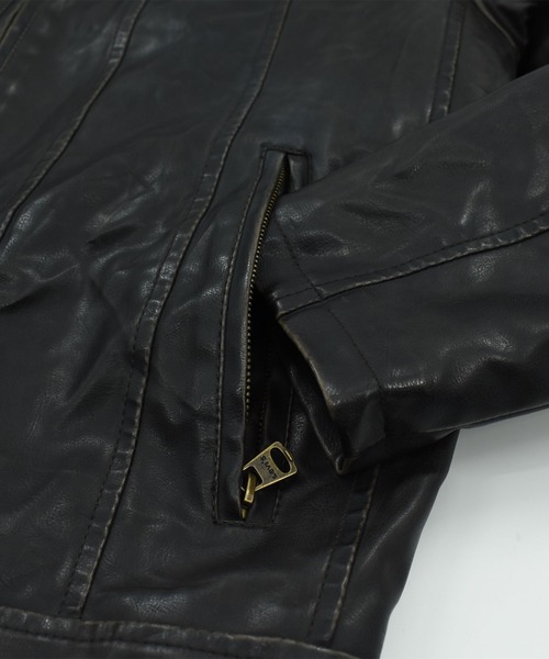 Levi's（リーバイス）の「【ヴィンテージ古着】Y2K Levi’s シングルライダース ジャケット（ライダースジャケット・メンズ・ブラック・SMALL）」の8枚目の写真