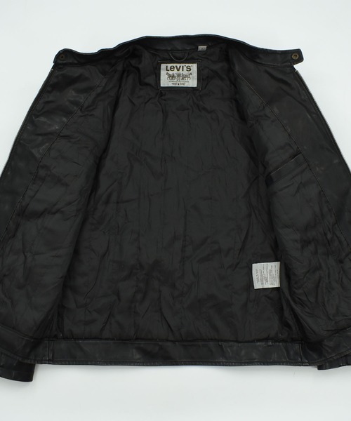 Levi's（リーバイス）の「【ヴィンテージ古着】Y2K Levi’s シングルライダース ジャケット（ライダースジャケット・メンズ・ブラック・SMALL）」の4枚目の写真