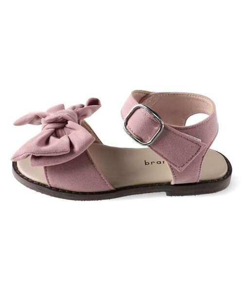 BRANSHES（ブランシェス）の「リボンサンダル（サンダル・キッズ・ピンク/ブラック・18.0cm/17.0cm/16.0cm/15.0cm/19.0cm/20.0cm）」の4枚目の写真