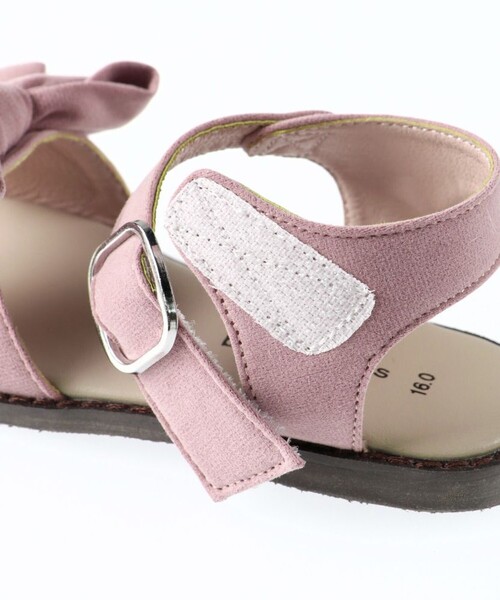 BRANSHES（ブランシェス）の「リボンサンダル（サンダル・キッズ・ピンク/ブラック・18.0cm/17.0cm/16.0cm/15.0cm/19.0cm/20.0cm）」の8枚目の写真