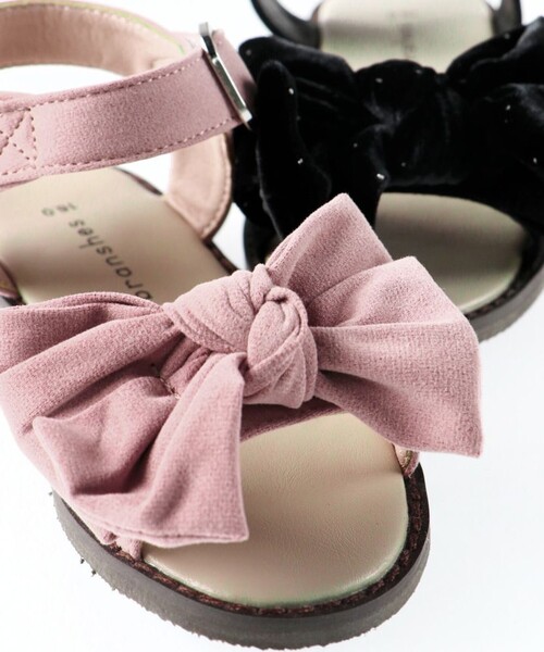 BRANSHES（ブランシェス）の「リボンサンダル（サンダル・キッズ・ピンク/ブラック・18.0cm/17.0cm/16.0cm/15.0cm/19.0cm/20.0cm）」の9枚目の写真