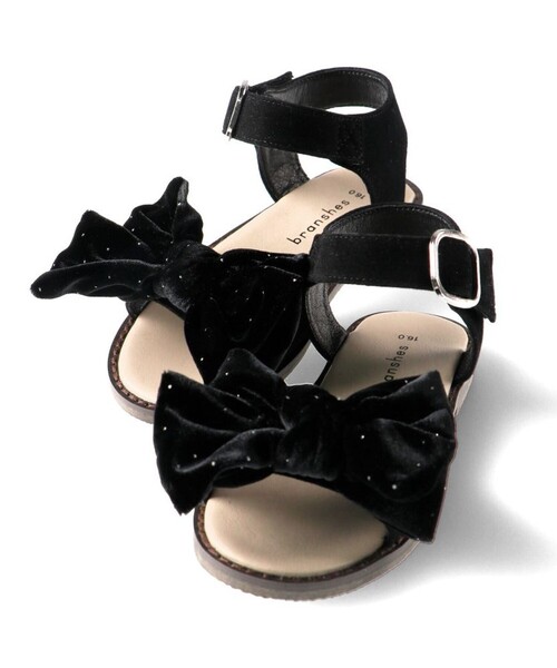 BRANSHES（ブランシェス）の「リボンサンダル（サンダル・キッズ・ピンク/ブラック・18.0cm/17.0cm/16.0cm/15.0cm/19.0cm/20.0cm）」の10枚目の写真