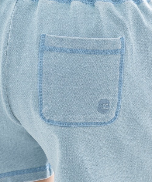 BILLABONG(ビラボン)の「BILLABONG レディース SWEAT WALK SHORTS セットアップボトムス 【2025年春夏モデル】/ビラボンウエストゴムドローコード付きワンポイントウォークショーツ(スウェットパンツ・レディース・ブラック系その他/ライトブルー・LARGE/MEDIUM)」の9枚目の写真
