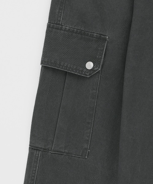 BLACKUP（ブラックアップ）の「[MADE] ビーニーカーゴ コットンパンツ（カーゴパンツ・レディース・アイボリー/チャコール・LARGE/SMALL/MEDIUM）」の22枚目の写真