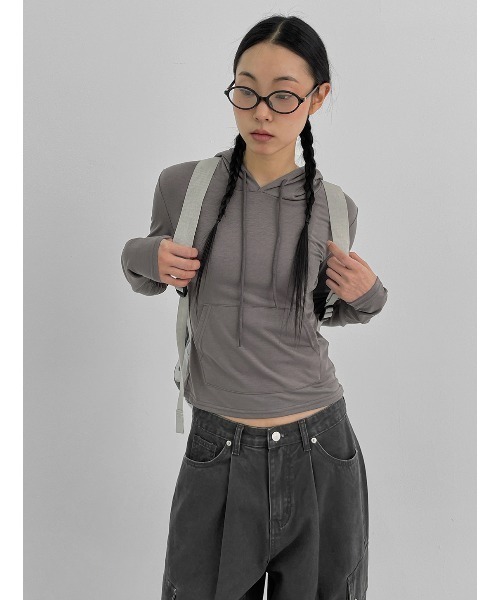 BLACKUP（ブラックアップ）の「[MADE] ビーニーカーゴ コットンパンツ（カーゴパンツ・レディース・アイボリー/チャコール・LARGE/SMALL/MEDIUM）」の14枚目の写真