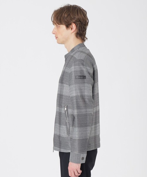 シャドークレストブリッジチェックカラミライダースブルゾン