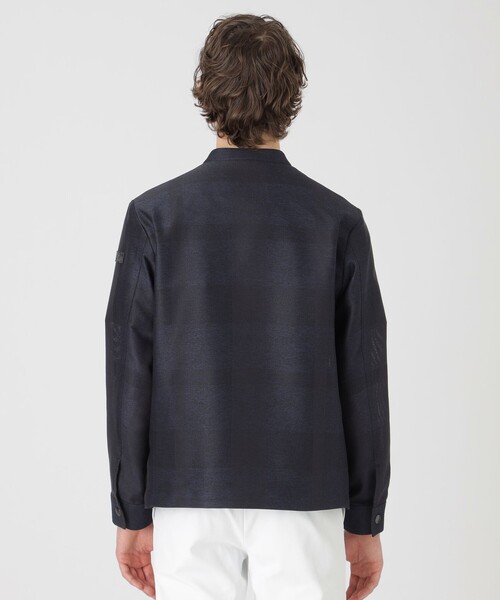 シャドークレストブリッジチェックカラミライダースブルゾン シャドークレストブリッジチェックカラミライダースブルゾン