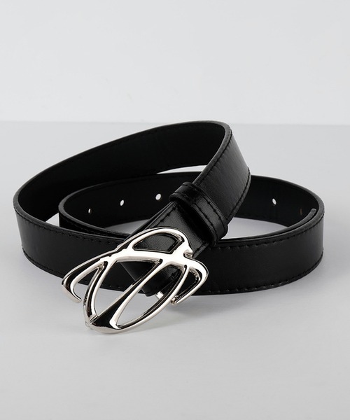 WESTSEA（ウエストシー）の「メタルバックル フェイクレザーベルト 個性的（ベルト・レディース・ブラック・FREE）」の5枚目の写真