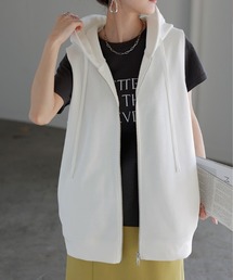 HUG.U（ハグユー）の「ダブルジップスウェットジレ（ベスト）」